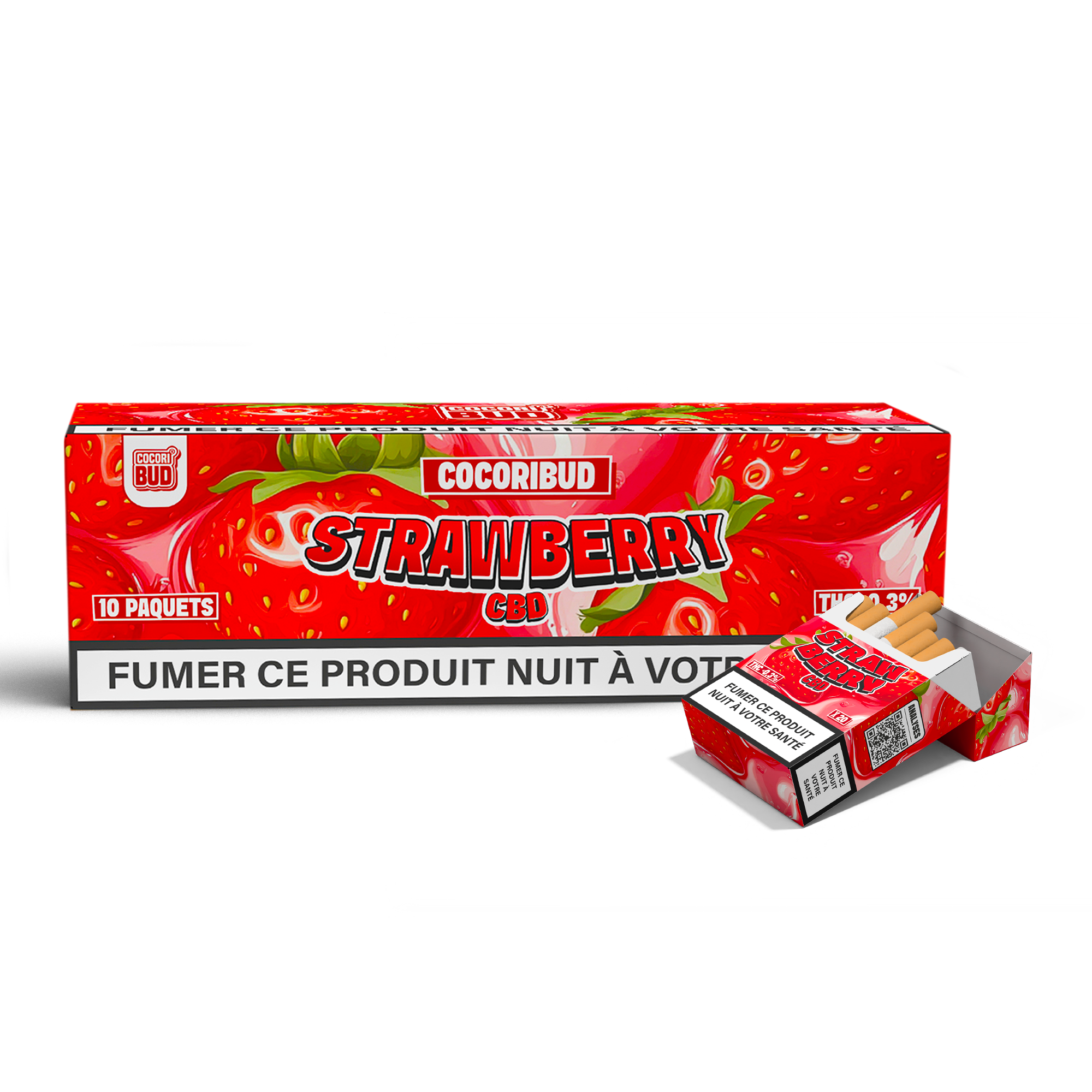 Cigarrillo Strawberry CBD COCORIBUD