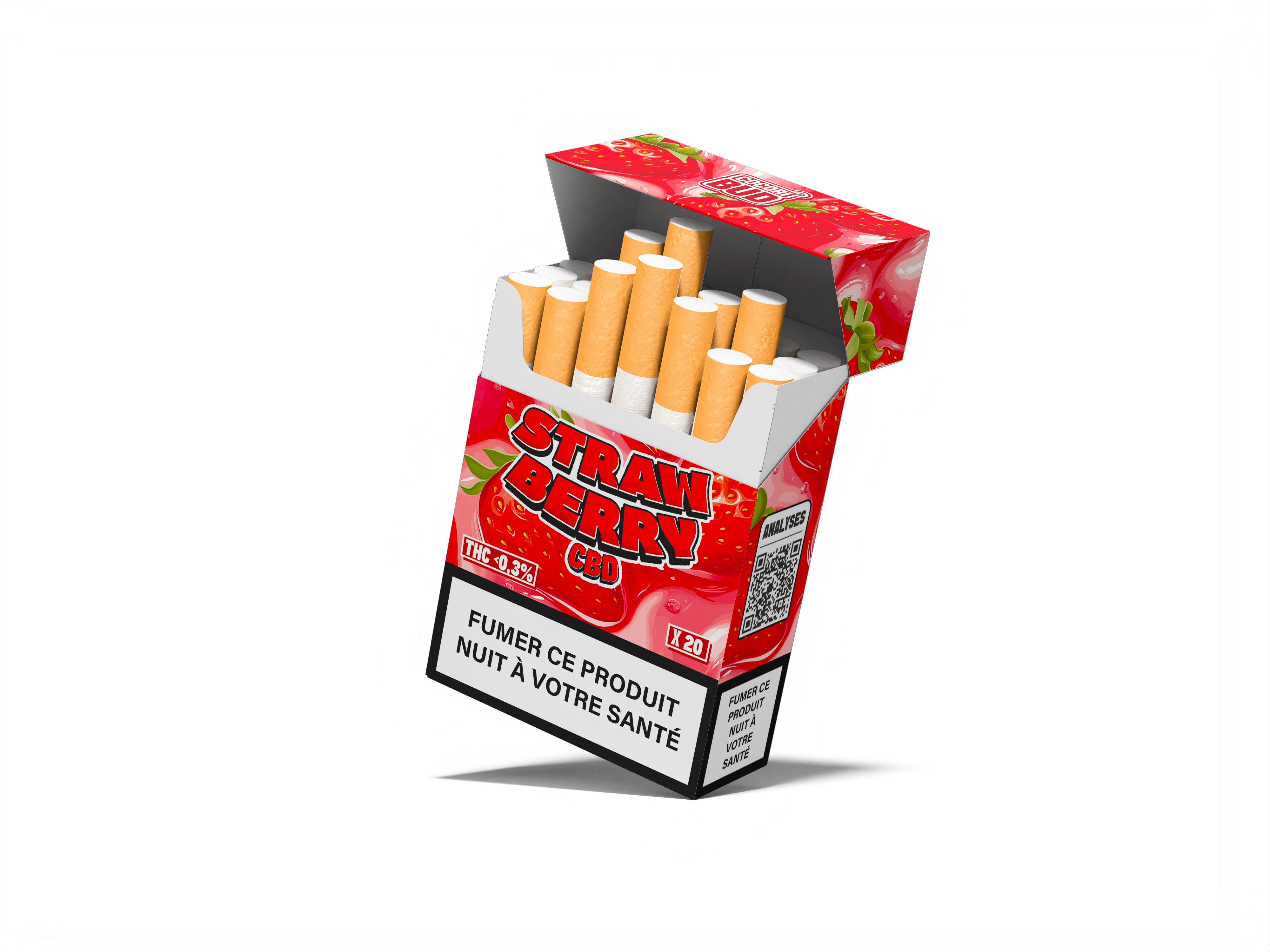 Cigarrillo Strawberry CBD COCORIBUD