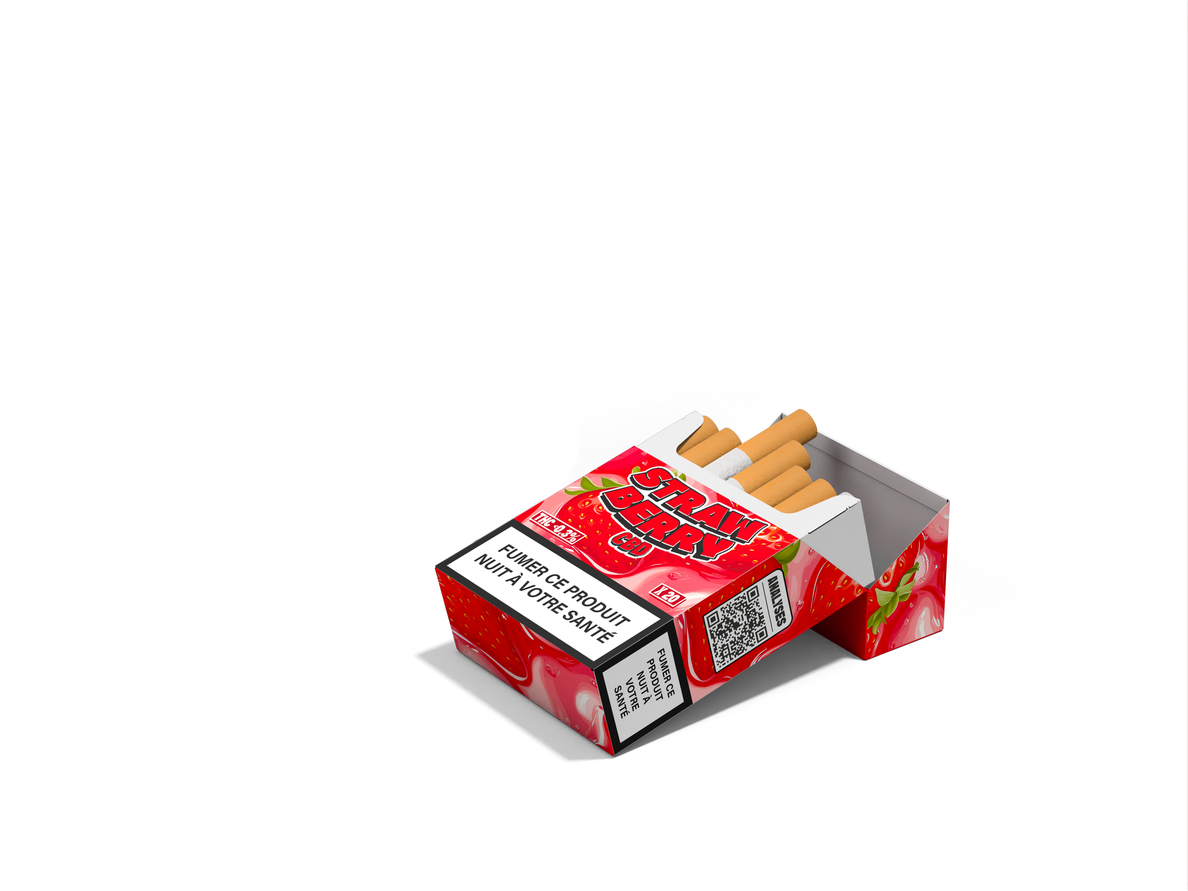 Cigarrillo Strawberry CBD COCORIBUD