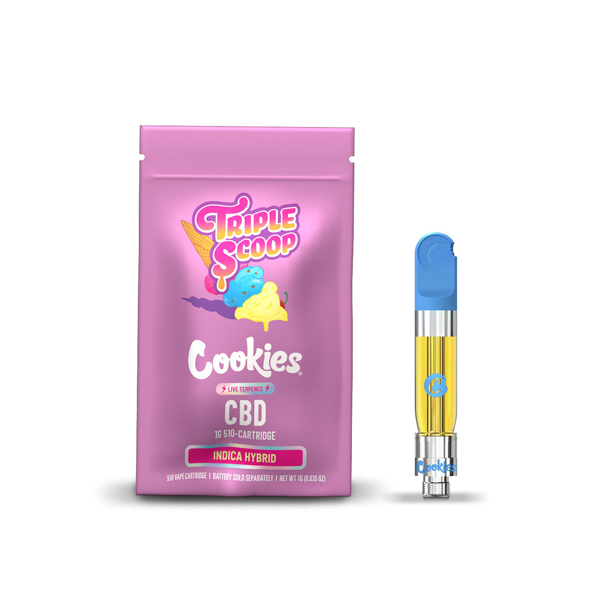 Cartridge CBD Triple Scoop COOKIES