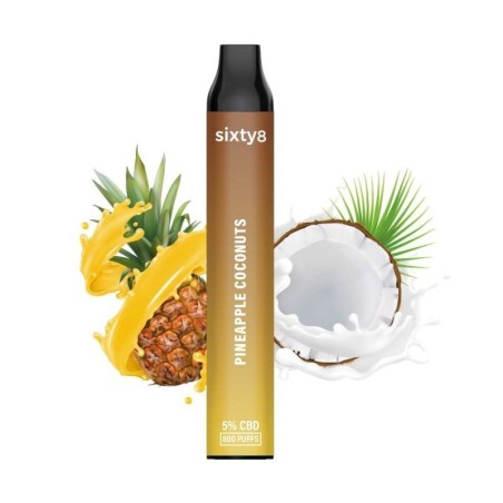 Puff pen CBD (5%) Piña Coco de Sixty8 Rumanía