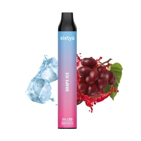 Puff pen CBD (5%) Grape Ice de Sixty8 Rumanía