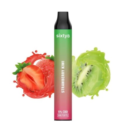 Bolígrafo CBD Puff (5%) Strawberry Kiwi de Sixty8 Rumanía