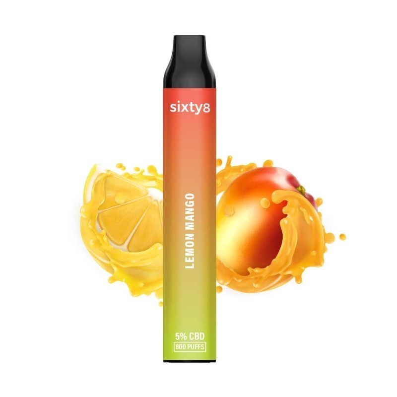 Bolígrafo Puff CBD (5%) Lemon Mango de Sixty8 Rumanía