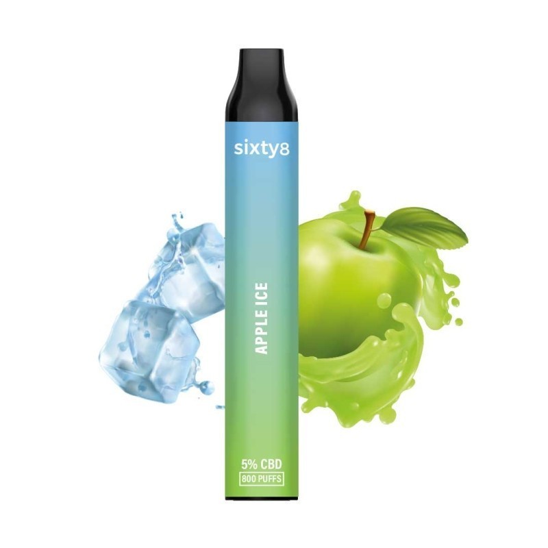 Puff pen CBD (5%) Apple Ice de Sixty8 Rumanía