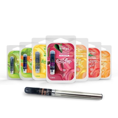 Mango Kush Cartridge de 0,5 ml con 60% de CBD de Sixty8 Rumanía