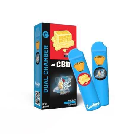 BERNIEHANNA BUTTER & LONG ISLAND VAPE CBD DE DOBLE CÁMARA COOKIES