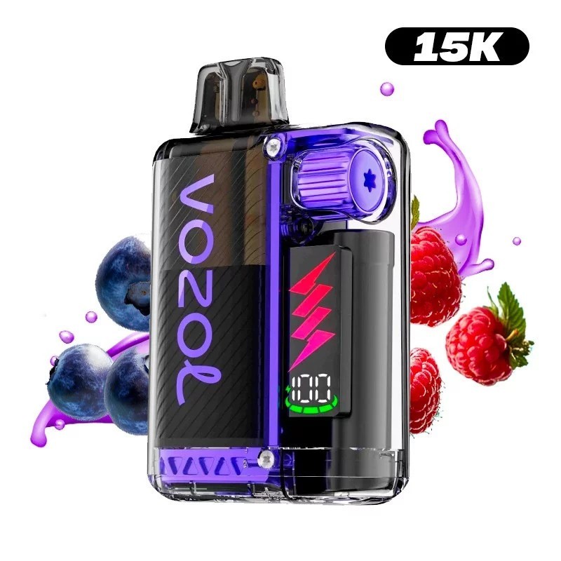 PUFF RECARGABLE 15K VOZOL FRAMBUESA ÁCIDA ARÁNDANO 12ML