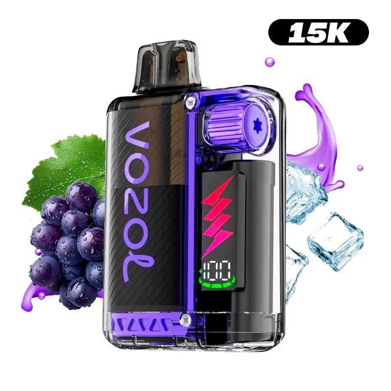 PUFF RECARGABLE 15K VOZOL RAISIN GLACÉ 12ML