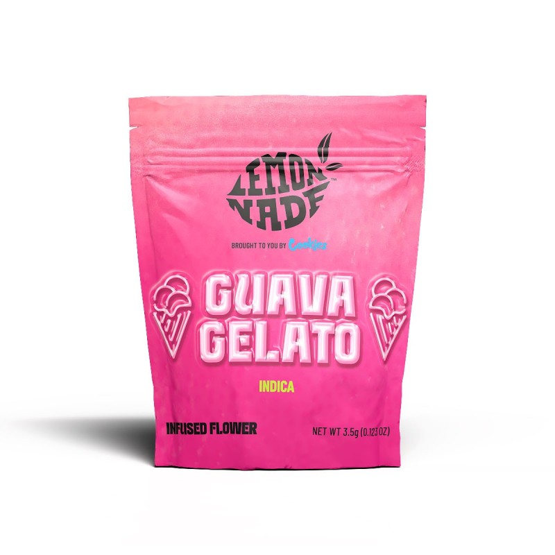 GUAVA GELATO FLOR DE LIMONADA INFUSIONADA POR COOKIES