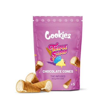 Chocolate Cones Triple Scoop Cookies x5 | Producto Premium US