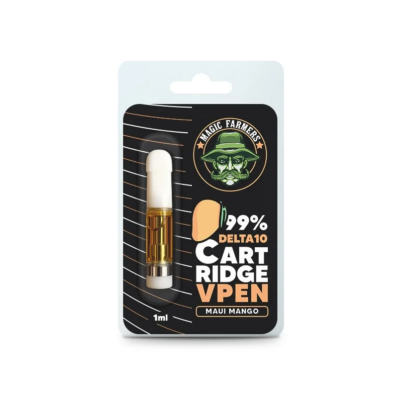 Cartucho 1 ml 99 % Delta-10 Maui Mango | Sabor Mango Tropical | Sixty8