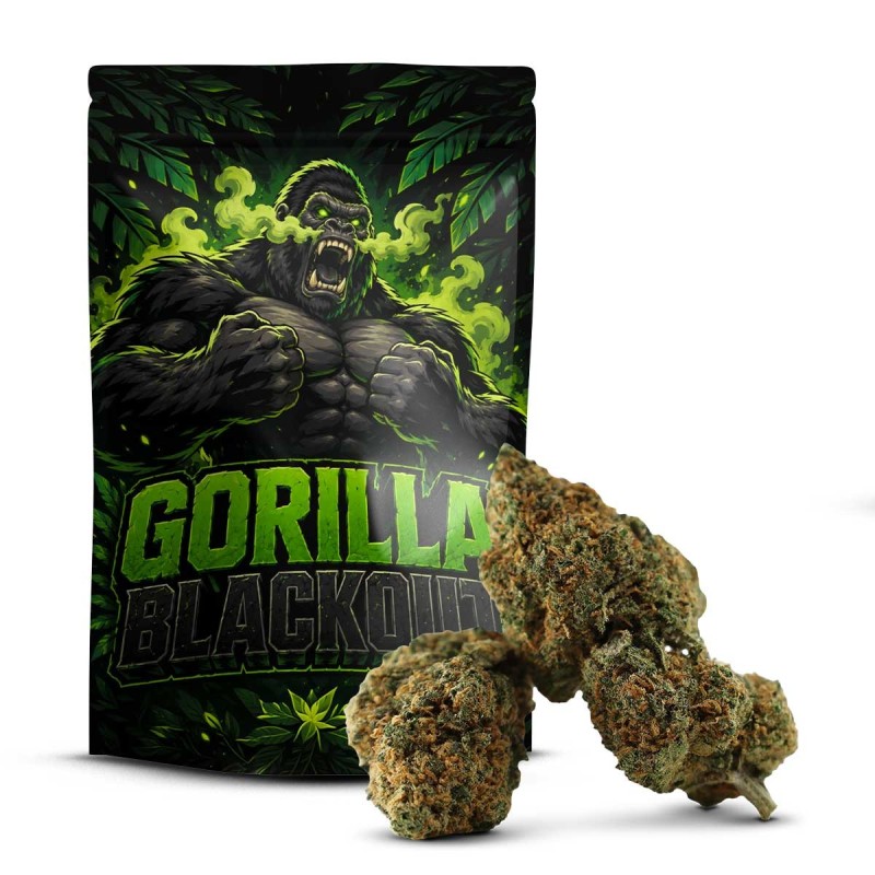 Gorilla Blackout 50% Delta 10 | Flor Premium Potente | Sixty8