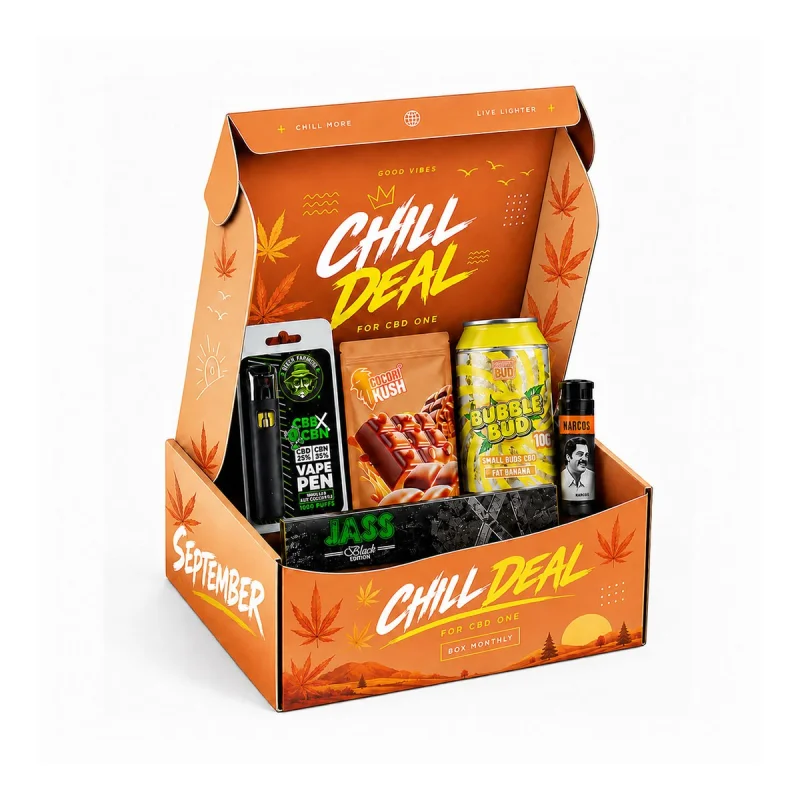 Caja de CBD Mensual – Chill Deal for CBD One | Sixty8