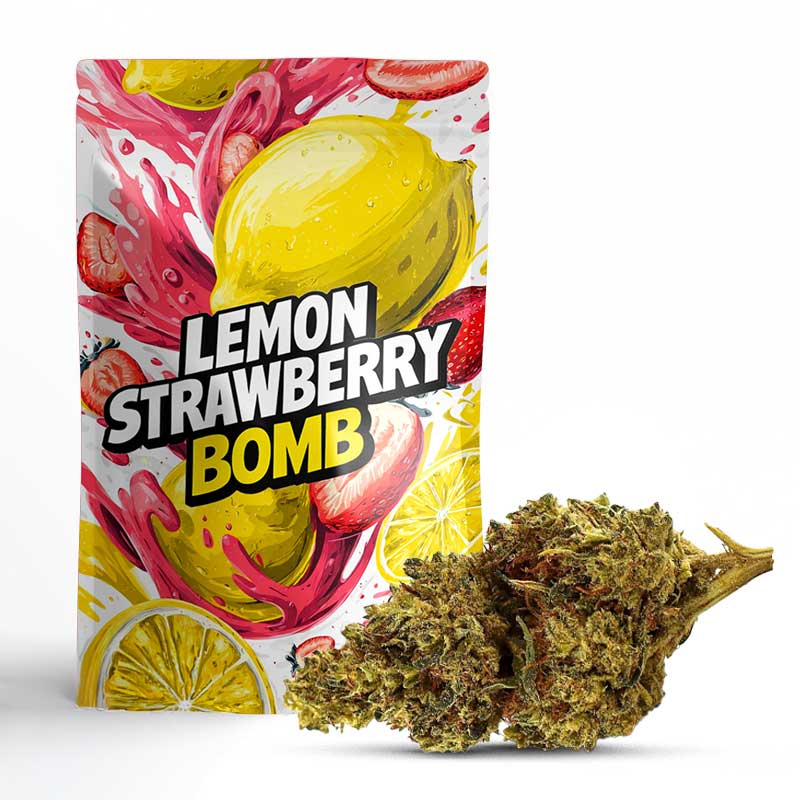 LEMON STRAWBERRY BOMB THCA FLORES